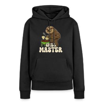 Sloth Grill King Grill Master Grill Tongs Grill Grill - Sweat à capuche Premium bio Femme - noir - Devant - Julia (174cm)