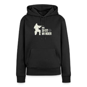 FPS Gamer One Shot Wonder Fun Gaming - Sweat à capuche Premium bio Femme - noir - Devant - Julia (174cm)