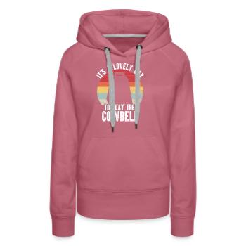 Kuhglocke Mehr Cowbell-Vintager - Frauen Premium Bio Hoodie - Malve - Vorne - Isabella (175cm)