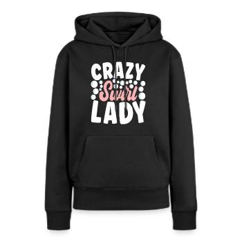 Seifenmacher Seife Machen - Frauen Premium Bio Hoodie - Schwarz - Vorne - Julia (174cm)