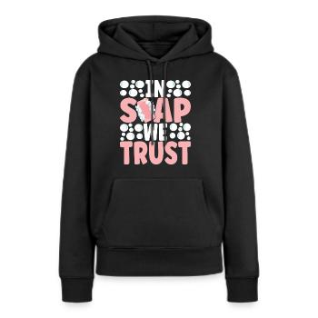Seifenmacher Seife Machen - Frauen Premium Bio Hoodie - Schwarz - Vorne - Julia (174cm)