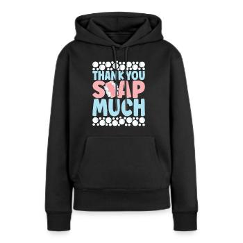 Seifenmacher Seife Machen - Frauen Premium Bio Hoodie - Schwarz - Vorne - Julia (174cm)
