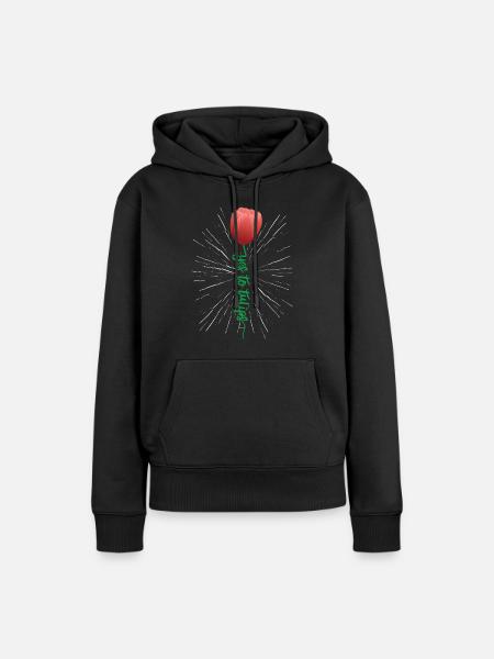 Tulpen Tulpen - Frauen Premium Bio Hoodie - Schwarz