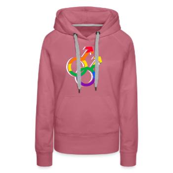 Pride - Women’s Premium Organic Hoodie - mauve - Front - Isabella (175cm)
