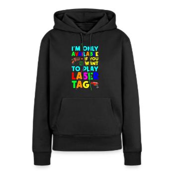 Laser Tag Beam Laser Tag Laser Gun - Sweat à capuche Premium bio Femme - noir - Devant - Julia (174cm)