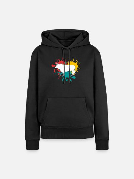 Stier - Frauen Premium Bio Hoodie - Schwarz