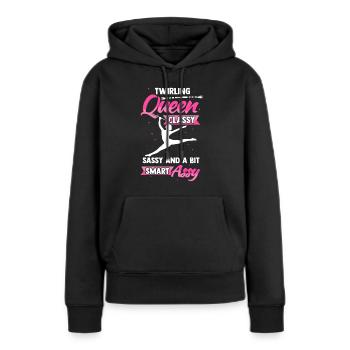 Baton Twirling Queen Majorette Rod Turning - Women’s Premium Organic Hoodie - black - Front - Julia (174cm)