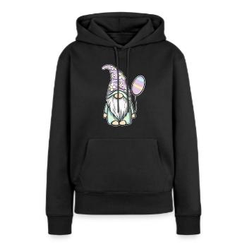 Pâques de Gnome Gnome - Sweat à capuche Premium bio Femme - noir - Devant - Julia (174cm)