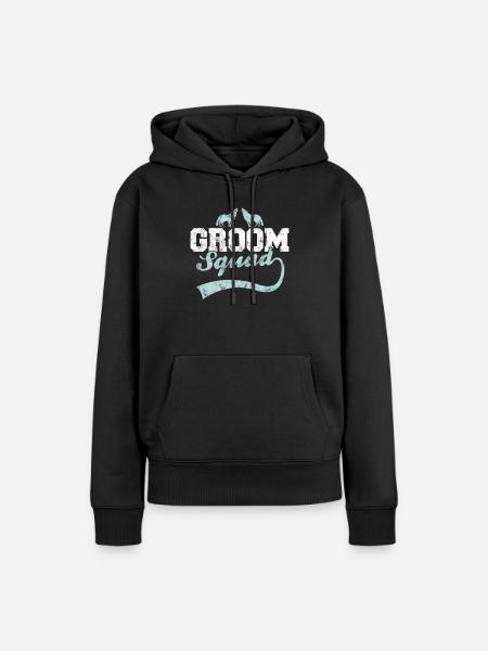 Bräutigam's Wolfsrudel - Frauen Premium Bio Hoodie - Schwarz