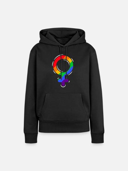 Stolz LGBTQ. Stellungnahme - Frauen Premium Bio Hoodie - Schwarz