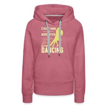 Tanzen Spruch Ballsaal Paartanz Tanz Tanzfläche - Frauen Premium Bio Hoodie - Malve - Vorne - Isabella (175cm)