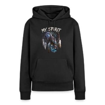 My Spirit für einen Esoteriker Esoterikerin - Frauen Premium Bio Hoodie - Schwarz - Vorne - Julia (174cm)