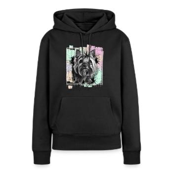 Yorkshire Terrier Yorkie - Women’s Premium Organic Hoodie - black - Front - Julia (174cm)