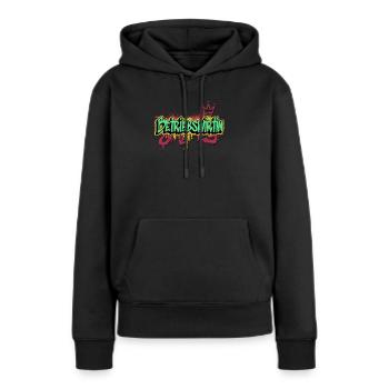 BWL Graffiti-Art Betriebswirtin - Frauen Premium Bio Hoodie - Schwarz - Vorne - Julia (174cm)