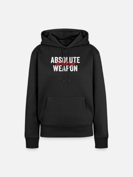 Studenten Absolute Academic Weapon - Frauen Premium Bio Hoodie - Schwarz