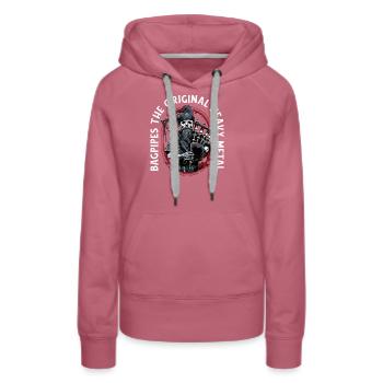 Bagpiper Scottish bagpipe sound - Sweat à capuche Premium bio Femme - mauve - Devant - Isabella (175cm)