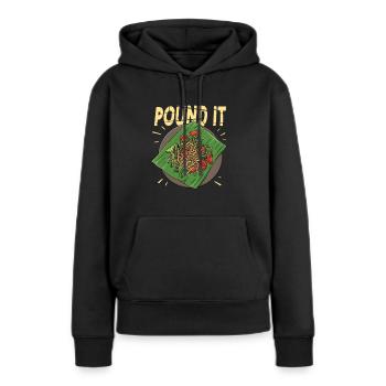 Som Tam Pfund Papaya-Salat - Frauen Premium Bio Hoodie - Schwarz - Vorne - Julia (174cm)
