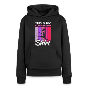 Color Guard Gymnastik Tanz Colorguard - Frauen Premium Bio Hoodie - Schwarz - Vorne - Julia (174cm)