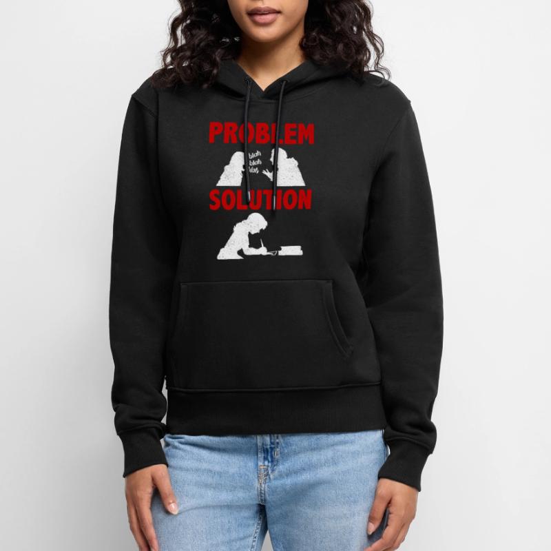 Novel Writing Writter Narrative Problem Solution Frauen Premium Bio Hoodie
