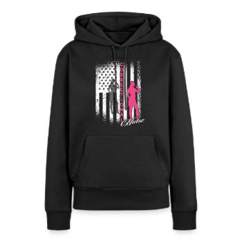 Prisons RN Correctional Nurse - Women’s Premium Organic Hoodie - black - Front - Julia (174cm)