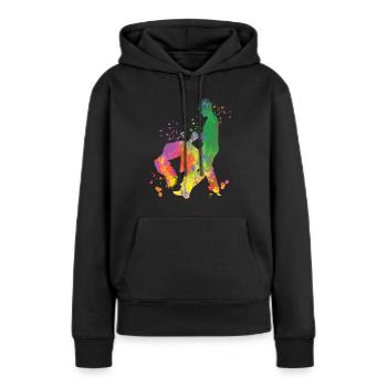 Salsero Und Salsera Salsa-festival - Frauen Premium Bio Hoodie - Schwarz - Vorne - Julia (174cm)