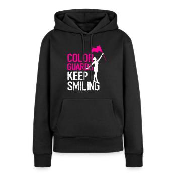 Color Guard Danse de gymnastique amusante - Sweat à capuche Premium bio Femme - noir - Devant - Julia (174cm)