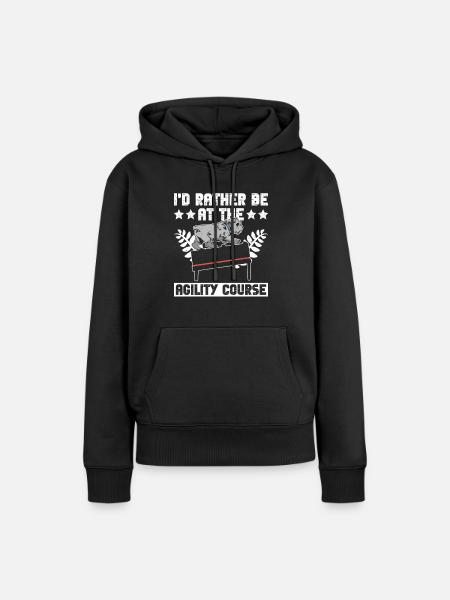 Hunde-agility-kursdesign Für - Frauen Premium Bio Hoodie - Schwarz