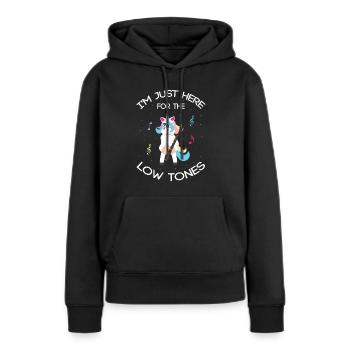 Orchester und Holzblasinstrument - Frauen Premium Bio Hoodie - Schwarz - Vorne - Julia (174cm)