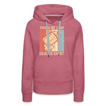 Fabricant de savon amusant - Sweat à capuche Premium bio Femme - mauve - Devant - Isabella (175cm)