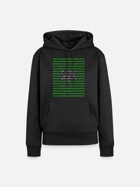 Künstliche Intelligenz - Frauen Premium Bio Hoodie - Schwarz