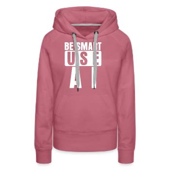 Artifical Intelligence Joke Admin - Frauen Premium Bio Hoodie - Malve - Vorne - Isabella (175cm)