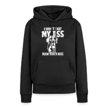 Deutsche Dogge - Frauen Premium Bio Hoodie - Schwarz - Vorne - Julia (174cm)
