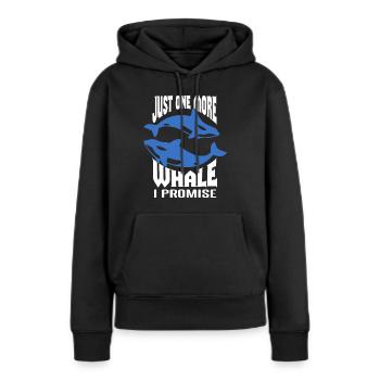 Meeressäuger für Orca-Beobachtung und Buckelwal - Frauen Premium Bio Hoodie - Schwarz - Vorne - Julia (174cm)