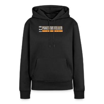 Paketzusteller Pakete Paket Paketbote - Frauen Premium Bio Hoodie - Schwarz - Vorne - Julia (174cm)