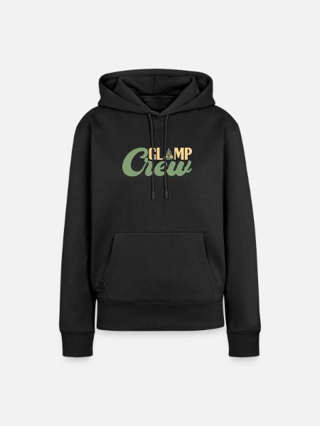 Glamping Glamper - Frauen Premium Bio Hoodie - Schwarz