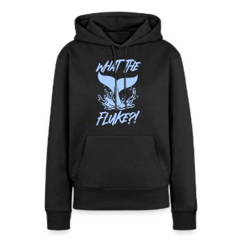 Orca Beobachtung für Buckelwale und Meerwale - Frauen Premium Bio Hoodie - Schwarz - Vorne - Julia (174cm)