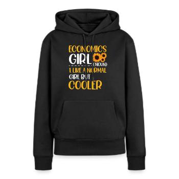 Ökonom Beruf Beruf Wirtschaft Lehrer Wirtschaft - Frauen Premium Bio Hoodie - Schwarz - Vorne - Julia (174cm)