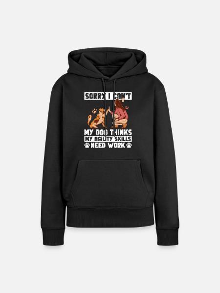 Hunde-agility-design Für Hunde-agility-training - Frauen Premium Bio Hoodie - Schwarz