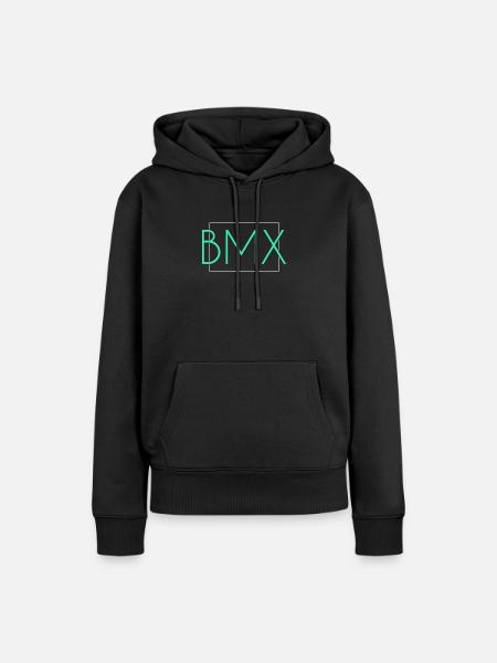 Bmx Schriftzug - Frauen Premium Bio Hoodie - Schwarz