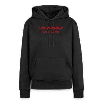 Urlaub Witz Sommerurlaub - Frauen Premium Bio Hoodie - Schwarz - Vorne - Julia (174cm)