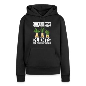 Kernenergie Und Kernkraftwerk - Frauen Premium Bio Hoodie - Schwarz - Vorne - Julia (174cm)