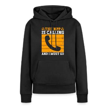 Kernenergie Und Kerntechnik - Frauen Premium Bio Hoodie - Schwarz - Vorne - Julia (174cm)