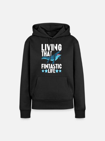 Mosasaurus Dinosaurier - Frauen Premium Bio Hoodie - Schwarz