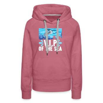 Mosasaurus Dinosaurier - Frauen Premium Bio Hoodie - Malve - Vorne - Isabella (175cm)