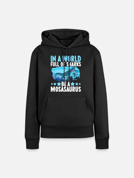 Mosasaurus Dinosaurier - Frauen Premium Bio Hoodie - Schwarz