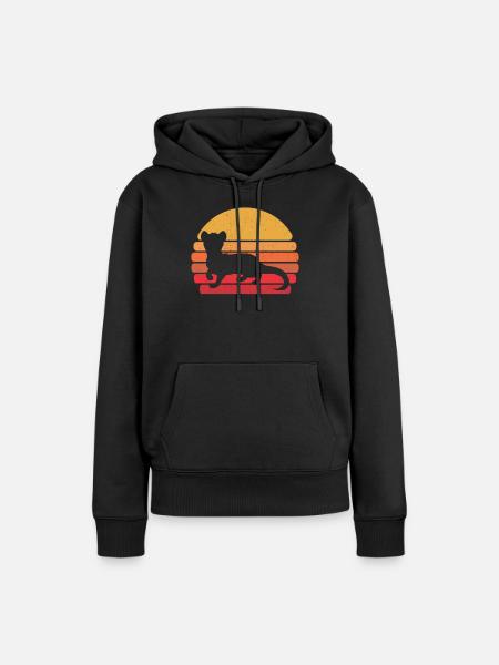 Frettchen Iltis Cool - Frauen Premium Bio Hoodie - Schwarz