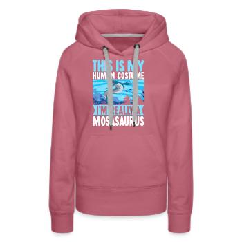 Mosasaurus Dinosaurier - Frauen Premium Bio Hoodie - Malve - Vorne - Isabella (175cm)
