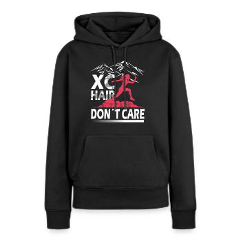XC running present for men and women - Frauen Premium Bio Hoodie - Schwarz - Vorne - Julia (174cm)