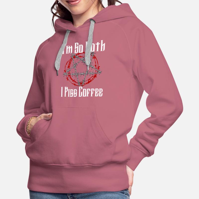 Satan Beelzebub Devil Gothic Pentagram Mystical Women’s Premium Organic Hoodie