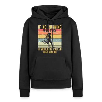 XC running present for men and women - Women’s Premium Organic Hoodie - black - Front - Julia (174cm)